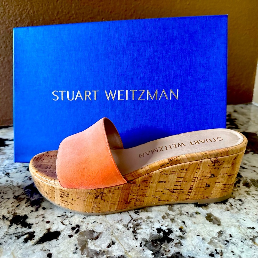 STUART WEITZMAN SUEDE SUMMER WEDGE